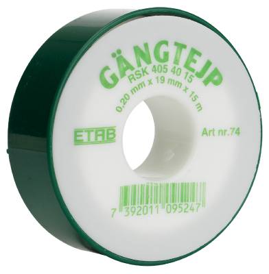 Gevindtape 74 19mmx15m